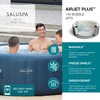 Bestway SaluSpa Milan AirJet 4 to 6 Person Inflatable Hot Tub Round Portable Outdoor Spa with 140 AirJets and EnergySense Energy Saving Cover, Blue - 4 of 4