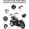24V Kids Electric Dirt Bike with 14MPH High Speed, LED Lights, Leather Seat, Dual Speed Modes and Safe Off-Road for Kid - 3 of 4