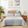 Cozy Bliss Seersucker Cooling Comforter – Lightweight Blanket Breathable & Soft Summer Bedding for Hot Sleepers - 4 of 4