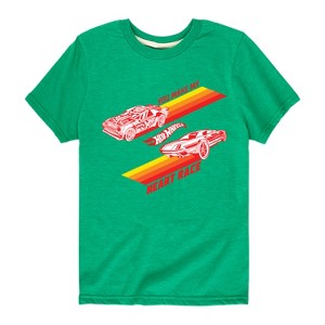 Boys' - Hot Wheels - Valentine's You Make My Heart Race Short Sleeve Graphic T-Shirt - 1 of 4