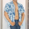 LA LEELA Mens Hawaiian Shirts Short Sleeve Button Down Shirt Men's Casual Shirts Holiday Tropical Beach Summer Party Shirts Funny - 2 of 4