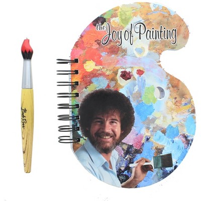 Surreal Entertainment Bob Ross "The Joy of Painting" Paint Palette Journal & Brush Pen