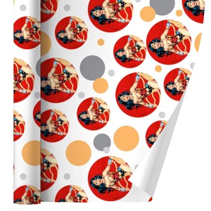 Wonder Woman Character Gift Wrap 30" x 72" - 1 of 4