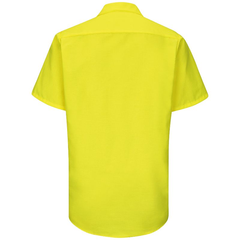 Red Kap Short Sleeve Enhanced Visibility Ripstop Work Shirt, 2 of 5
