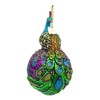 Kurt Adler Noble Gems Glass Ornament for Christmas Tree, Peacock - 2 of 3