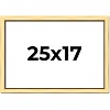 PosterPalooza | Simple Gold Picture Frame - UV Acrylic, Backing Board, Hanging Hardware Included - 2 of 4