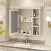 NicBex Bathroom Wall Mount Storage Cabinet Mirror Medicine Cabinet with Shelves - 4 of 4