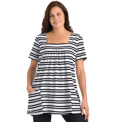 Woman Within Plus Size 7-Day Smock Trapeze Tunic