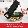 Brentwood All-in-One Food and Vegetable Chopper, Mandoline Slicer, and Cheese Grater with 4.25-Cup Storage, Black - 4 of 4