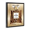 Stupell Industries Wildlife Pattern Perfume Black Framed Floater Canvas Wall Art - 3 of 4