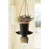 Hanging Bat Shaped Ceramic Planter – 8.5" Tall by Kalalou - 3 of 3