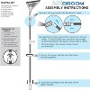 3-Piece Kit Air Broom: All Surface Sweeper and Squeegee for Wet/Dry Cleaning on Tile, Hardwood, Carpet, Windows, Shower Doors - 3 of 4