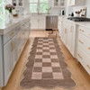 2x6FT Modern Washable Area Rug for Living Room, Foldable Floor Rug with Non Slip Backing, Low Pile Stain Resistant Indoor Carpet for Dorm, Beige - 2 of 4