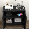 VASIP Black Fluted Sideboard Buffet, Sideboard Cabinet with Adjustable Shelves & Solid Wood Legs,Storage Cabinet for Living Room, Hallway, Kitchen - 4 of 4