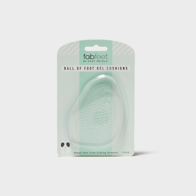 Fab Feet Women&#39;s by Foot Petals Ball of Foot Gel Insoles Shoe Cushion Clear - 1 pair, 1 of 7