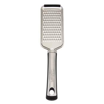 Stainless Steel Cheese Grater with Natural Wood Handle for Parmesan Cheese Lemon, Ginger, Cheese, Nutmeg, Potato, Chocolate and Garlic Small