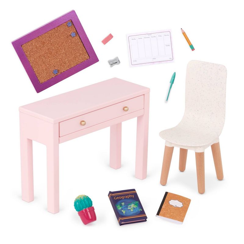 Our Generation Working Wonder Desk Accessory Set for 18&#34; Dolls, 1 of 8
