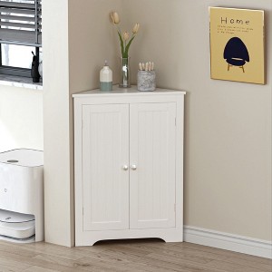 Storage Cabinet, Accent Cabinet with Solid Wood Feet - 1 of 4