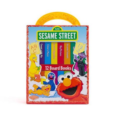 Sesame Street My First Library 12 Board Book Block Set - by Phoenix (Hardcover)