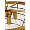 Elegant Lighting Nordic 5 - Light Pendant in  Brass - 3 of 3