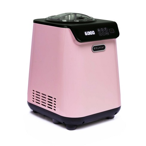 Whynter 1.28 Quart Compact Upright Automatic Ice Cream Maker With Stainless  Steel Bowl Limited Black Pink Edition : Target