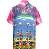 HAPPY BAY Mens Hawaiian Shirts Short Sleeve Button Down Shirt Men's Hawaii Shirts Boho Holiday Casual Summer Beach Shirts Funny - 2 of 4