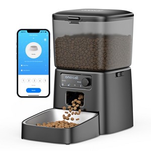 Oneisall PFD-001 PRO Automatic Cat Feeder, WiFi Cat Food Dispenser with App Control - 1 of 4