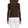 Lands' End Women's Cotton Pointelle Satin Trim Cardigan Sweater - 2 of 4