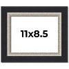 PosterPalooza | Photo Size Embellished Black Picture Frame - UV Acrylic, Foam Board Backing, Hanging Hardware - 2 of 4