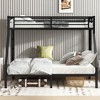 Bellemave Twin XL Over Queen Bunk Bed, Heavy-Duty Metal Frame for Teens & Adults, Noise-Free, Dual Ladders, Storage-Friendly, Black - 4 of 4