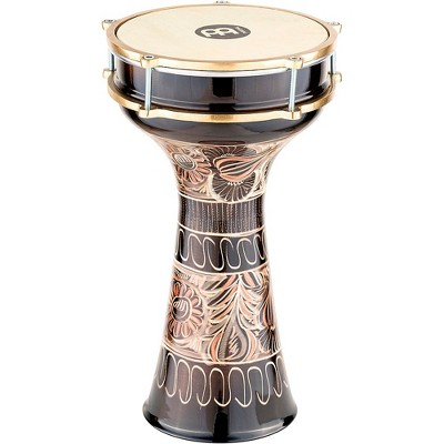 MEINL HE-215 Brass-Plated and Hand-Hammered Copper Darbuka