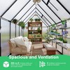 Aluminum-Framed Polycarbonate Greenhouse, Heavy Duty, with Quick Setup Structure and Roof Vent, Large Enhanced Aluminum GreenhouseKit for Outdoors - 3 of 4
