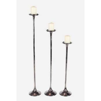 Set Of 2 Metal Candle Holders With Ship Anchor Design - Olivia & May :  Target
