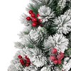 Northlight Full Flocked Fairfield Fir Artificial Christmas Tree - 4.5' -Unlit - 4 of 4