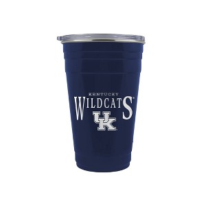 NCAA Kentucky Wildcats Tailgater Tumbler - 22oz: Stainless Steel, Acrylic Lid - 1 of 2