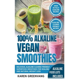 100% Alkaline Vegan Smoothies - (Alkaline, Vegan, Low Sugar, Alkaline Cleanse) by  Karen Greenvang (Paperback) - 1 of 1