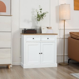 NicBex Buffet Cabinet with Storage Farmhouse Kitchen Sideboard Cabinet with Sliding Barn Doors for Kitchen,Dining Room,Hallway - 1 of 4