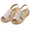 Collections Etc Decorated Stretch Sandals - 2 of 4