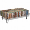 vidaXL Coffee Table Multicolor Solid reclaimed wood and iron Medium - 2 of 4