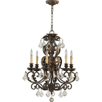 Quorum Lighting Rio Salado 6-Light Chandelier - Toasted Sienna/Mystic Silver