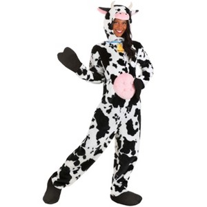 HalloweenCostumes.com Deluxe Plush Spotted Cow Adult Costume | Adult Animal Costumes - 1 of 4