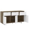 Montana 58 Inch Sideboard - Walnut And White - Polifurniture : Target