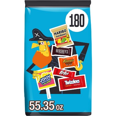 HERSHEY'S Chocolate and Sweets Assorted Halloween Candy Variety Bag - 55.35oz/180pc