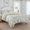 Meadow Floral 100% Cotton Duvet Cover & Sham Set White/Blue - Laura Ashley - image 3 of 4