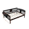 NicBex Wooden Twin/Full Size Daybed Frame for Bedroom,Living Room,Apartment,Wood Slat Support - 3 of 4