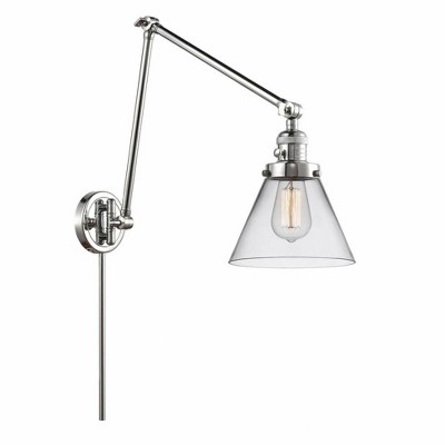 Cone - 1 Light Swing Arm Wall Sconce In Industrial Style-30 Inches Tall and 8 Inches Wide