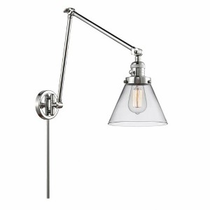 Cone - 1 Light Swing Arm Wall Sconce In Industrial Style-30 Inches Tall and 8 Inches Wide - 1 of 1