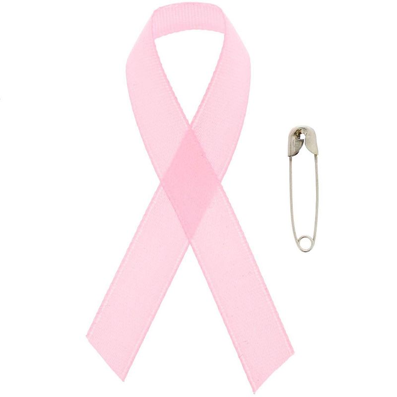 Bright Creations 250-Pack Pink Breast Cancer Awareness Ribbons Lapel Safety Pins, 5 of 6