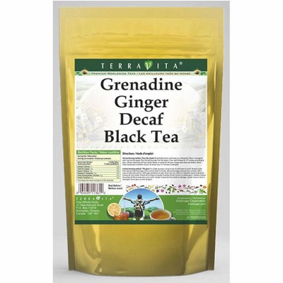 TerraVita Grenadine Ginger Decaf Black Tea (25 tea bags, ZIN: 538328, 2-Pack)