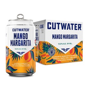 Cutwater Mango Margarita Cocktail - 4pk/355ml Cans - 1 of 4